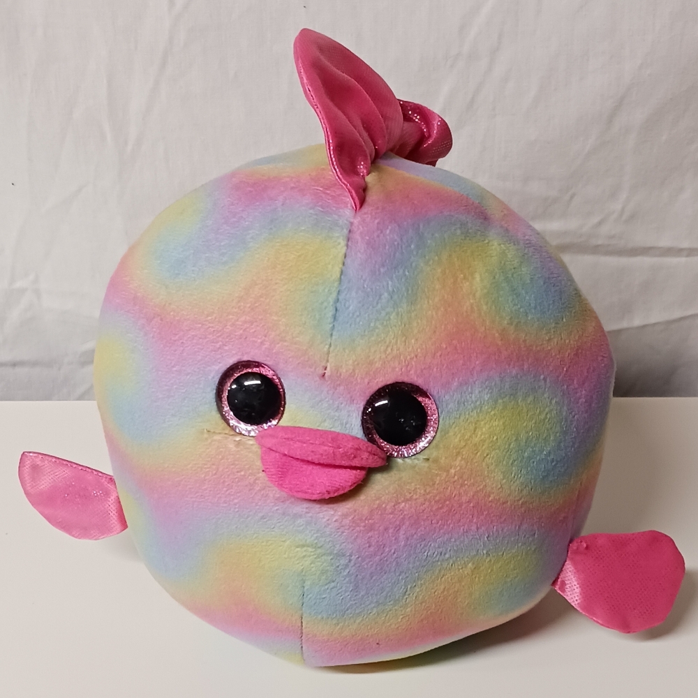 Ty Beanie Ballz Rainbow the Fish 8 inch size #38519